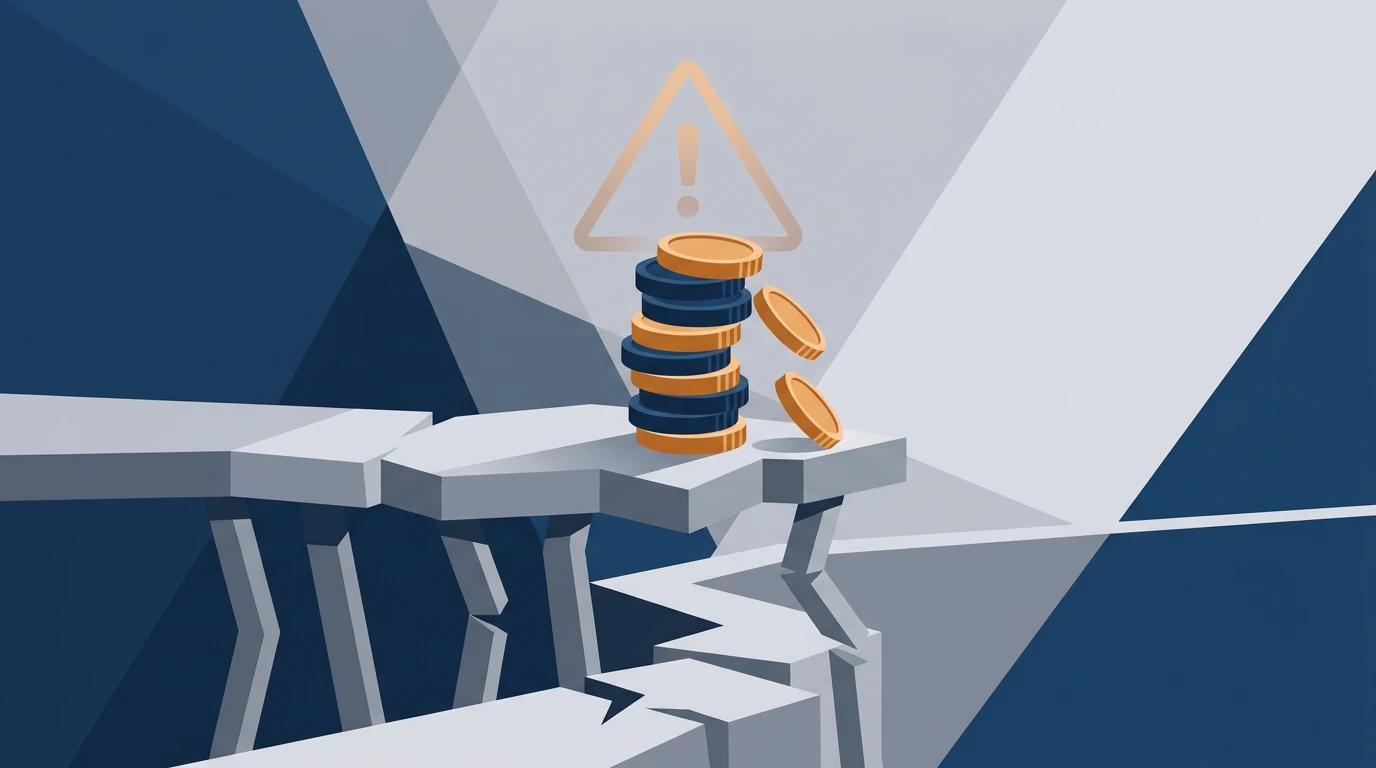 Illustratie van risico's bij gokken zonder toezicht, zoals het ontbreken van beschermde spelersgelden